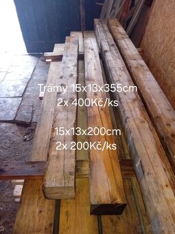Prkna,fošny,trámy,levně - 9