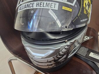 Integrální přilba Icon Alliance Speedmetal stříbrná /černá M - 9