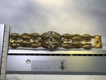 Sada šperků 750 GG 18ct diamanty + barevné kameny 131 gramů - 9
