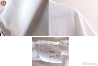 Vintage bílá dámská košile z 90.let plus velikost - 9