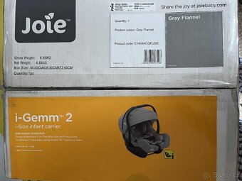 Autosedačka Joie I-Gemm 2 - grey flannel - 9