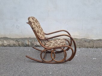 KRÁSNÉ STARÉ HOUPACÍ KŘESLO - THONET - 9