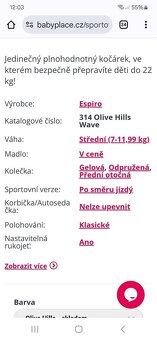 Sportovní kočárek Espiro Wave - 9