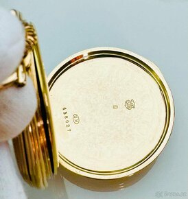 14K CELO ZLATÉ PÁNSKÉ KAPESNÍ HODINKY UNION HORLOGERE - 9