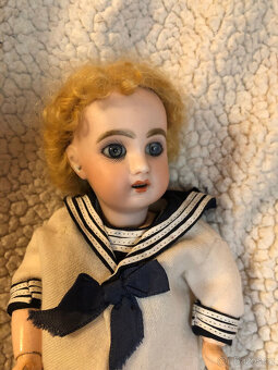 Rare Old Blue Baby, první forma Jumeau, průměr 1 1/27", cca - 9