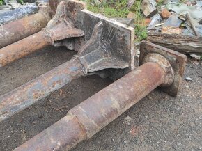 Staré železné sloupy, litinové sloupy, sloup, 5 ks - 9