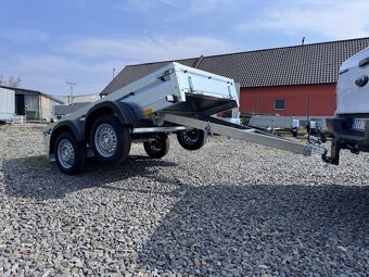 Přívěsný vozík dvouosý 252x130 cm, sklopný, 130km/h - 9