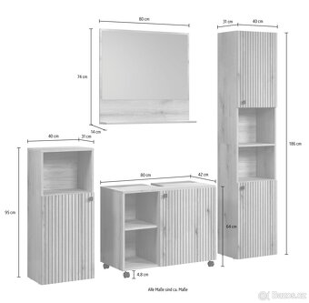 Nový stylový kvalitní 4-dílný koupelnový set - 9