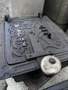 Litinová kamnová dvířka Jedna se o 5 kusů viz foto - 9