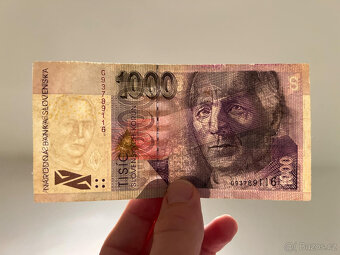 Slovenské bankovky 1000 SK so znakom - 9