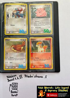 Kusové karty TCG Pokémon STARÉ PŘES 20LET (ORIGINÁL) - 9