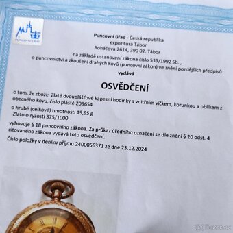 Kapesni hodinky zlate - 9