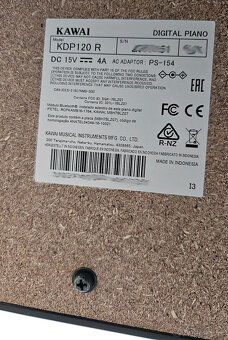 Digitální piano Kawai KDP120 se stoličkou - 9
