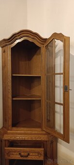 Rustikální rohový příborník, masív, Nábytek s příběhem - 9