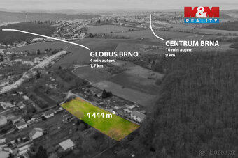 Prodej investičního pozemku k bydlení, 4444 m², Brno - 9