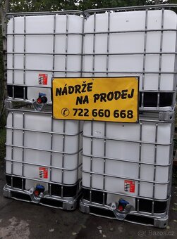 IBCKONTEJNERNÁDRŽ1000 LITRŮVODA ZADARMODEŠŤOVKA - 9