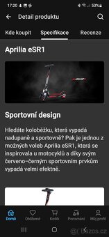 Elektrokolobežka eSR1 Aprilia - 9