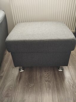 Rozkládací sedací souprava s taburetem - 9
