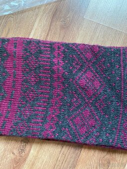 Nová unisex zimní šála Alpine Pro - 180 cm, tmavě fialová - 9