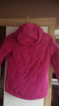 Nádherná malinová krásná bunda s kapucí 122/128 - 9