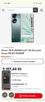 Mobilní telefon Honor 70, 8GB ram/256 GB - 9