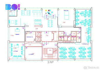 Pronájem kancelářských prostor 510 m², ulice Průmyslová, Chr - 9