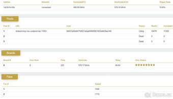 Mining JASMINER RIG X4-1U Mining(520MH) – 240w - 9