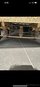 Starožitný kočárek perak - 9