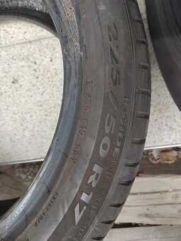 Prodám zánovní letní pneu 225/50/17 Pirelli Cinturato P7 98Y - 9