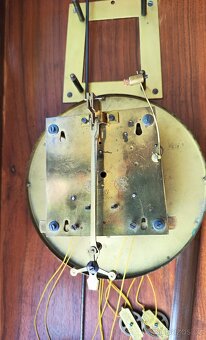 luxusní  secesní dvouzávažové hodiny - 9