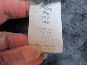 Zimní džínová bunda s kožíškem uvnitř, vel. M/38 - 9