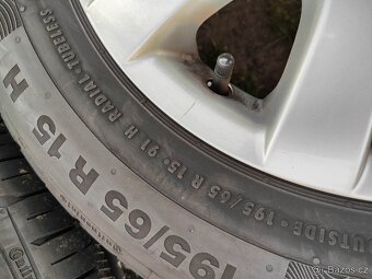 Letní sada VW r15 5x112 et50 Continental 195/65/15 - 9