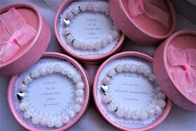 Svatební, rozlučkové náramky Svědkyně gravír. ocel.placička - 9