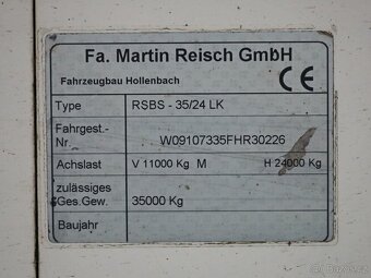 Reisch RSBS-35/24 LK, POSUVKA, WALKING FLOOR, NÁPRAVY BPW, K - 9