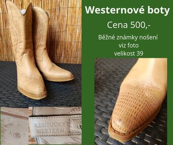 Westernové boty, oblečení a doplňky - 9