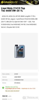 LIQUI MOLY originální oleje 0w20 TOPTEC 6600 - 9