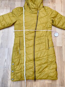 Hořčicový zimní kabát Alpine Pro - 9