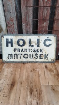 Plechová oboustranná cedule - 9