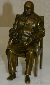 Bronzové sochy - Churchill, Roosevelt a Stalin - 9