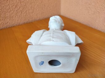 PORCELÁNOVÁ BUSTA V.I.LENINA značky LFZ, LOMONOSOV. - 9