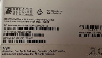 Apple iPhone 14 Pro Max 128GB Deep Purple - 9