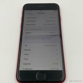Apple iPhone 8 64gb Product Red, použitý + přísl. - 9