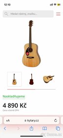 Levoruká akustická kytara Fender - 9