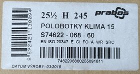Prabos polobotky Klima 15, vel. 25 a 1/2, H 245 - 9