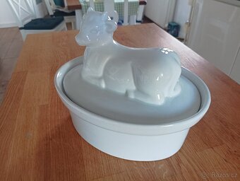 PORCELÁNOVÁ ZAPÉKACÍ TERINA KRAVIČKA FRANCIE - 9