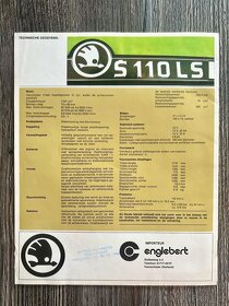 Prospekt Škoda 110 LS + formule MTX ( 197X ) NL - 9