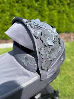 Cybex Priam 4.0 Simply flowers grey+seatpack Cozy Beige - 9