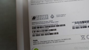 Apple iPhone 14 Blue, modrý 256GB - Nový, rozbalený - 9