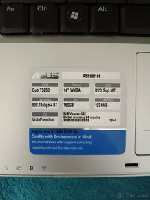 Notebook Asus A8Eseries 14.0" - 9