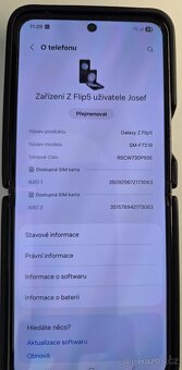 Prodám Samsung Galaxy Z Flip5 256GB barva Graphite + kožený - 9